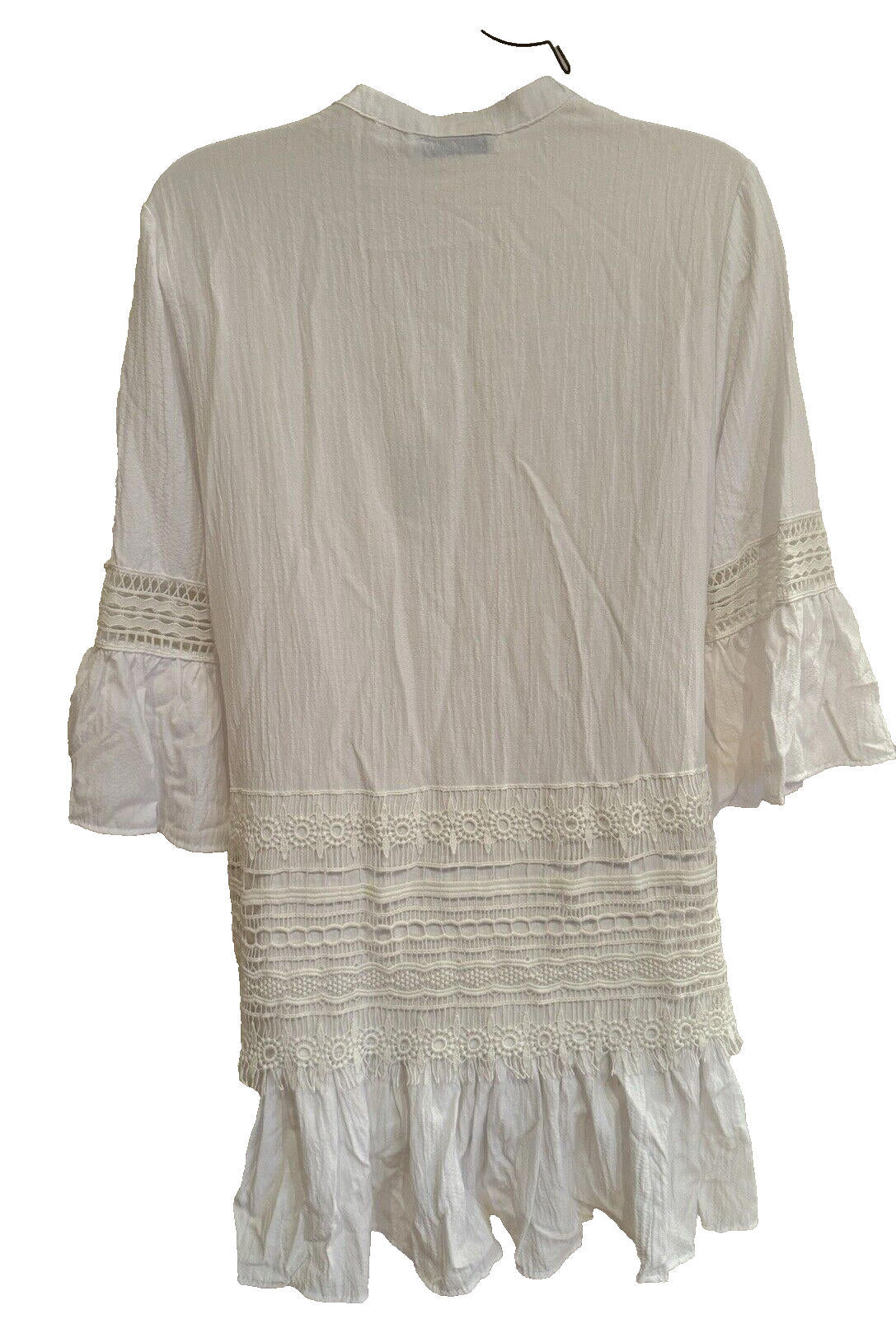 White Lace Beach Cover For Women Pool Cover S-M Loose Comfy Flowy