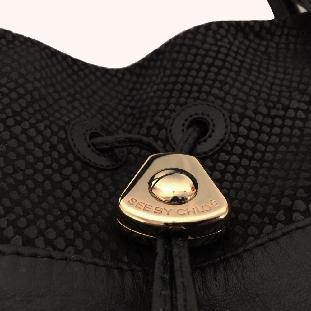 See by Chloe Black Leather Tote Bag