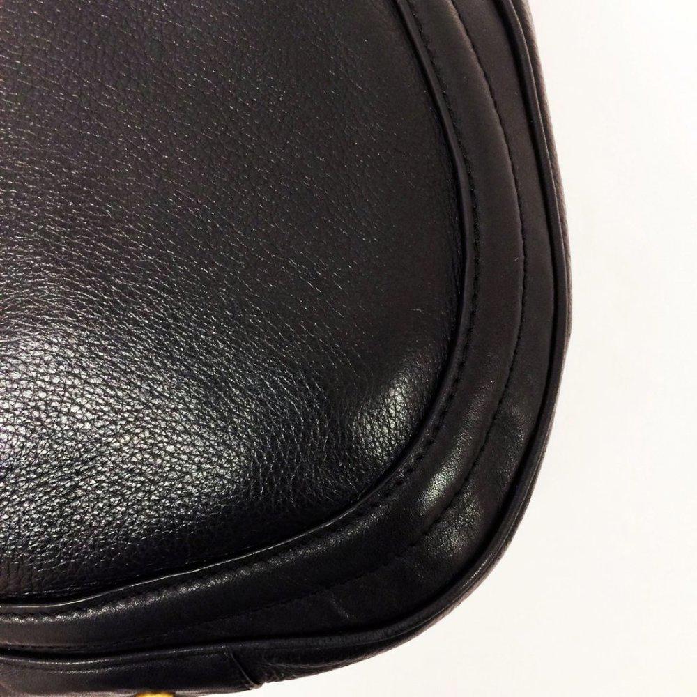 Tory Burch Edye Small Black Leather Hobo