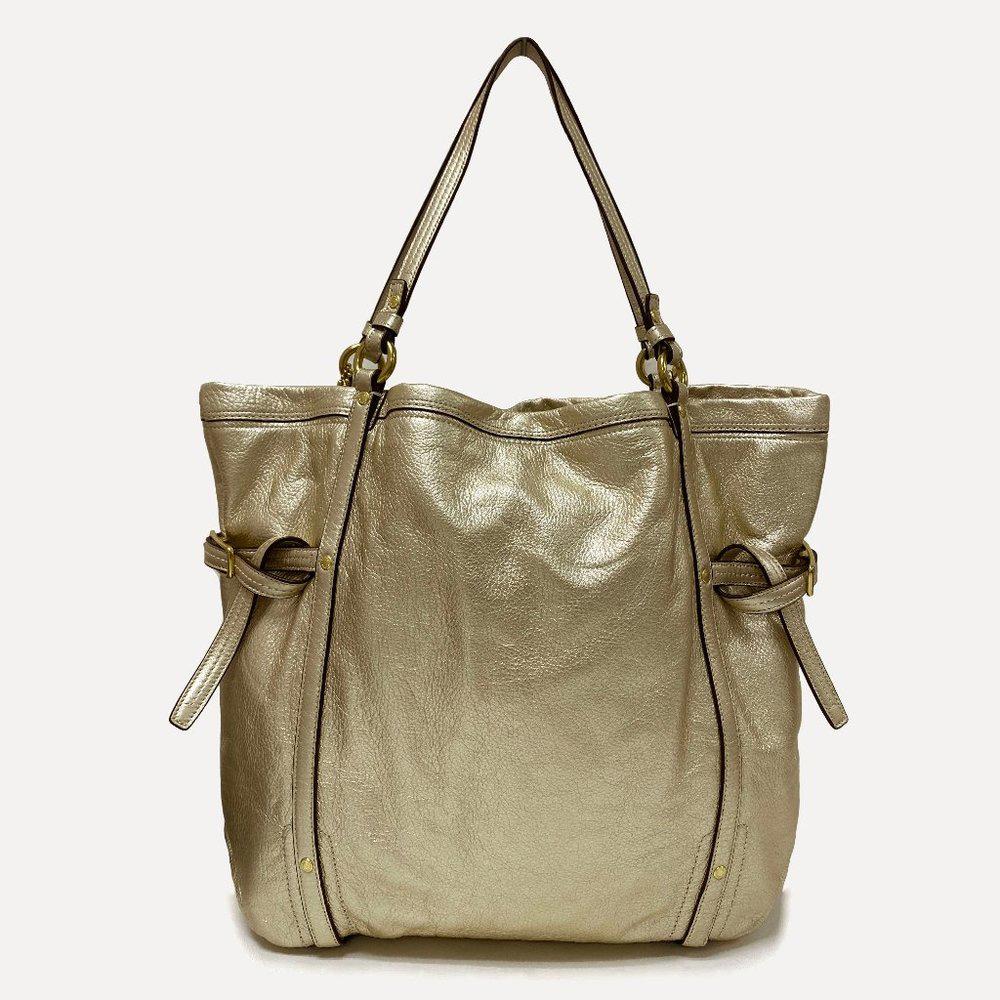 COACH 17034 Audrey Gold Leather Tote