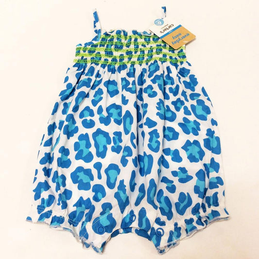 Carter's Playwear Blue Cheetah Sunsuit