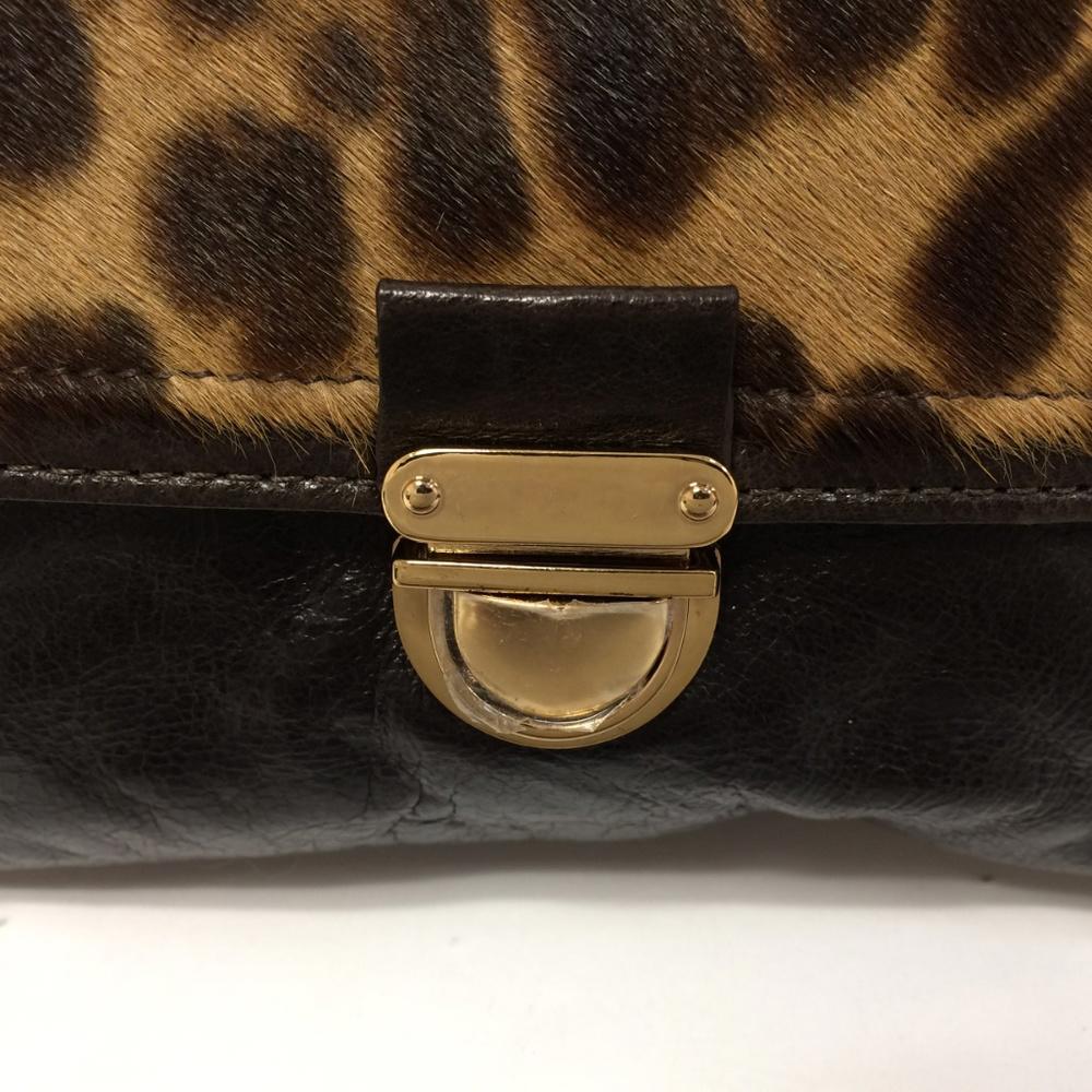 BE & D Karsten Leopard Print Chain Bag