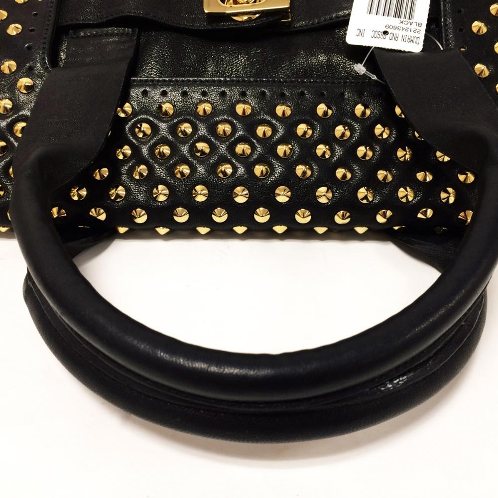 BE & D Studded Black Shoulder Bag