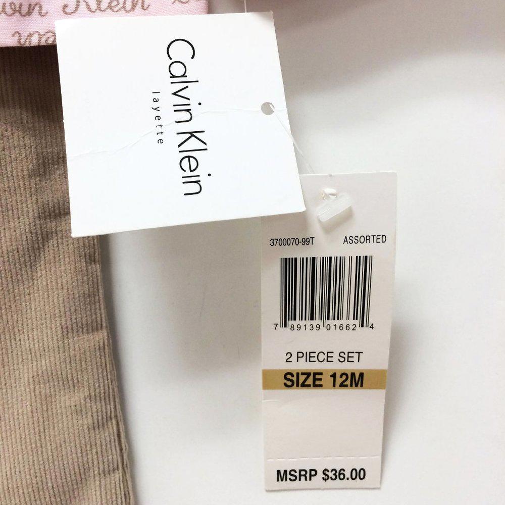 Calvin Klein Pink & Beige Girls  2 pc Set