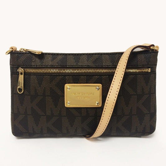 Michael by Michael Kors PVC Brown Monogram Wristlet