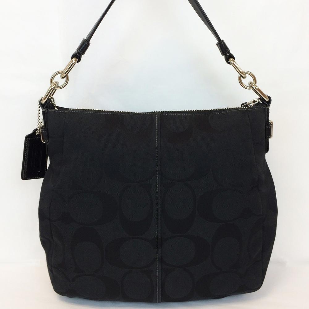 COACH 17834 Chelsea signature Ashlynn Black Hobo