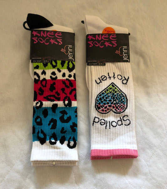 Jenni Knee Socks with Colorful Patterns
