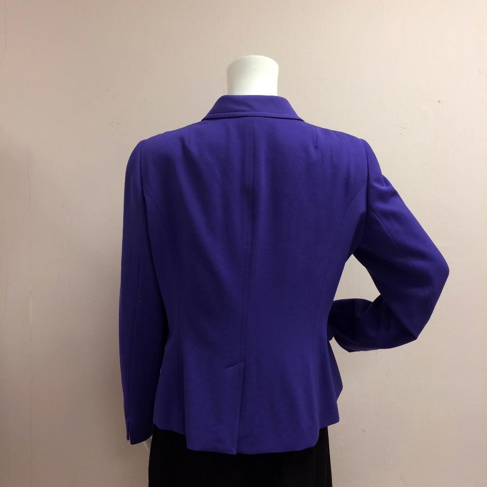 Akris Punto Lavender Wool Button Jacket