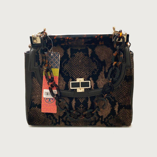 Tory Burch Resin Top Snakeprint Bag