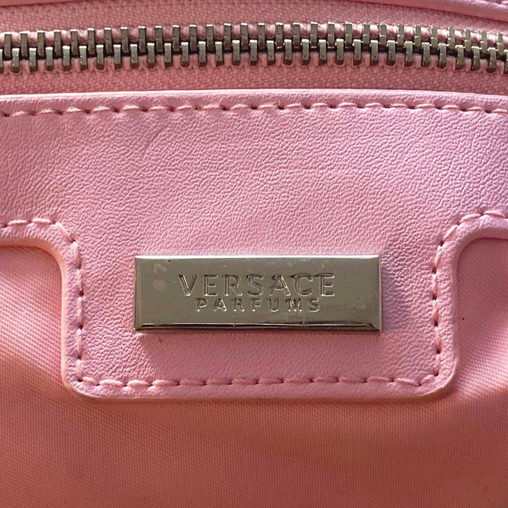 Versace Parfums Pink Cosmetic Travel Bag