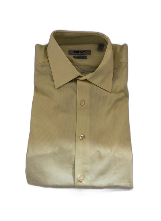 DKNY Slim Fit Dress Shirt - Light Yellow