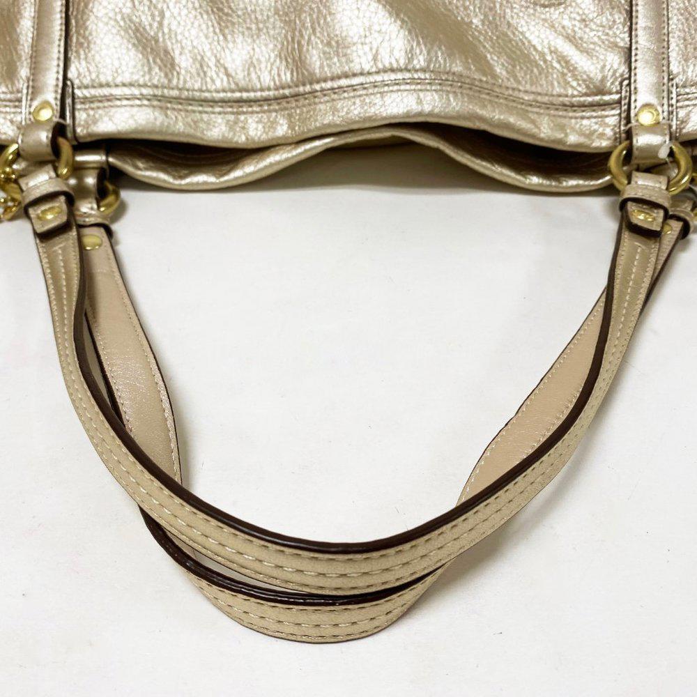 COACH 17034 Audrey Gold Leather Tote