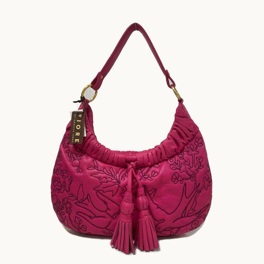 Fiore by Isabella Fiore Pink Stitch Flower Bag
