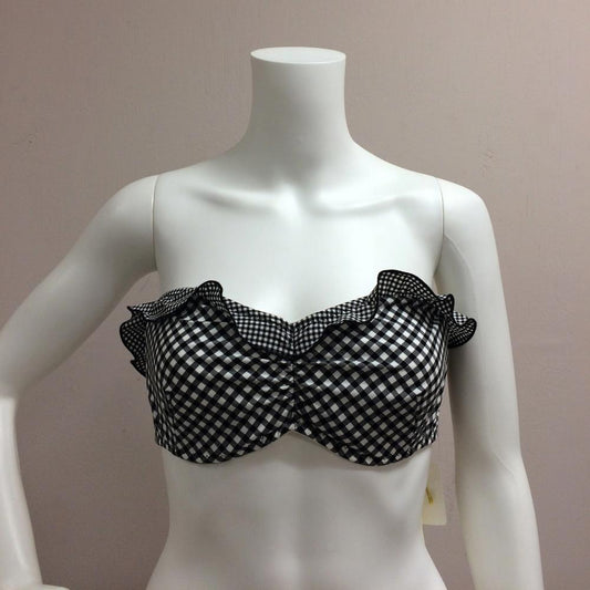 Shoshanna Checkered Bandeau Top