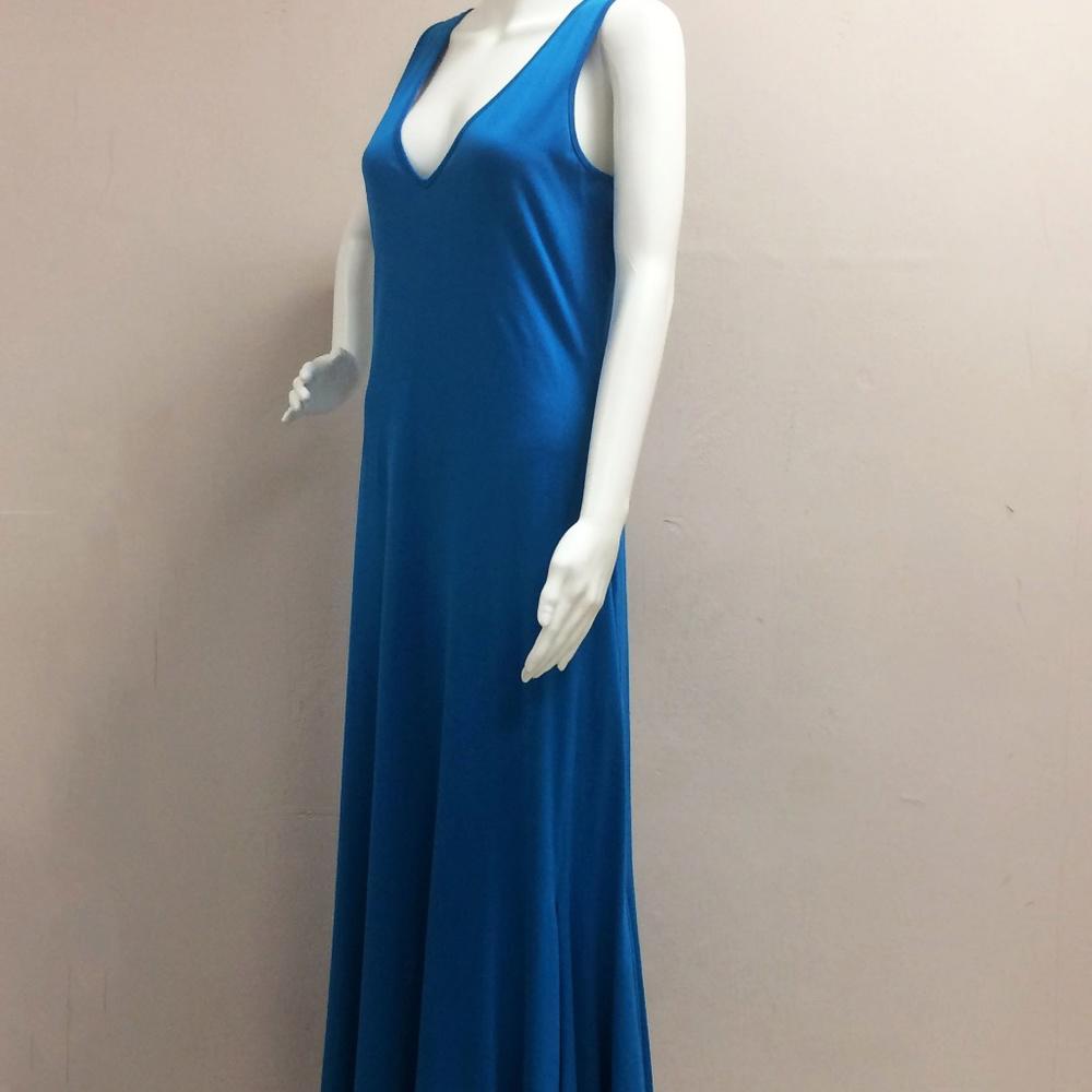 Ralph Lauren Blue Sleeveless Maxi Dress
