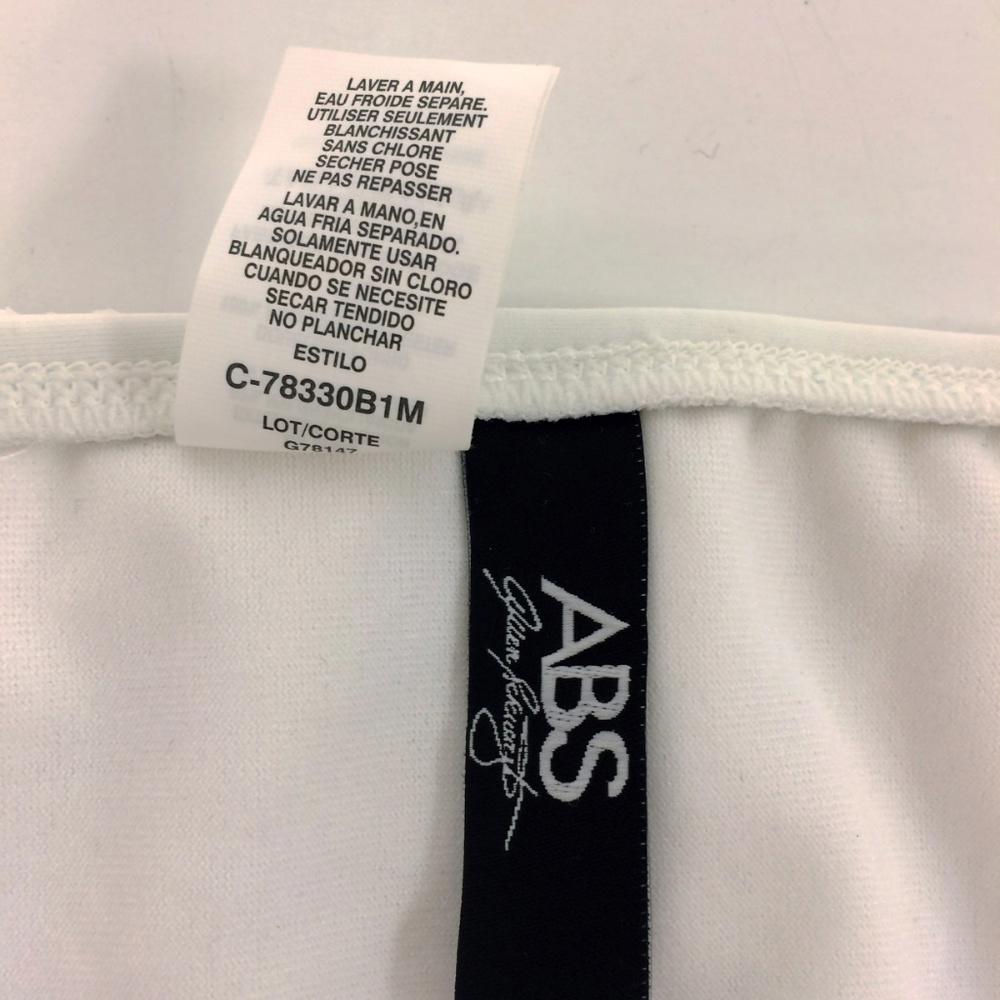 ABS by Allen Schwartz White Bikini Bottom