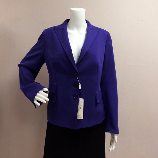 Akris Punto Lavender Wool Button Jacket