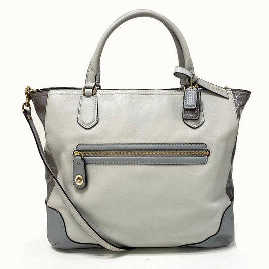COACH 25057 Blaire Grey Color block Conv. Tote