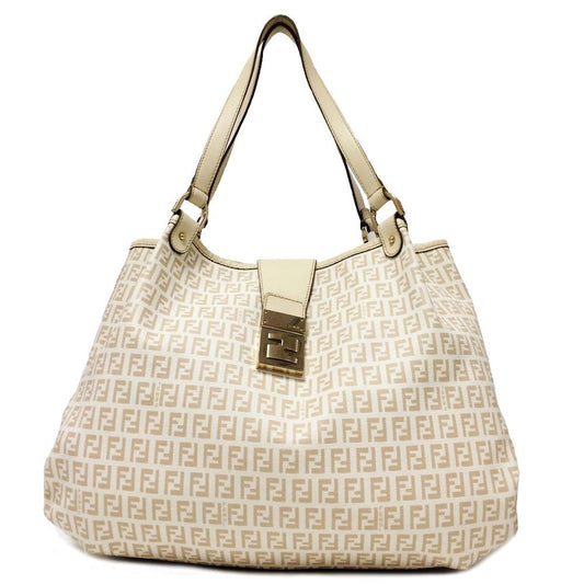 FENDI Zucchino Spalmati Coated Canvas Tote