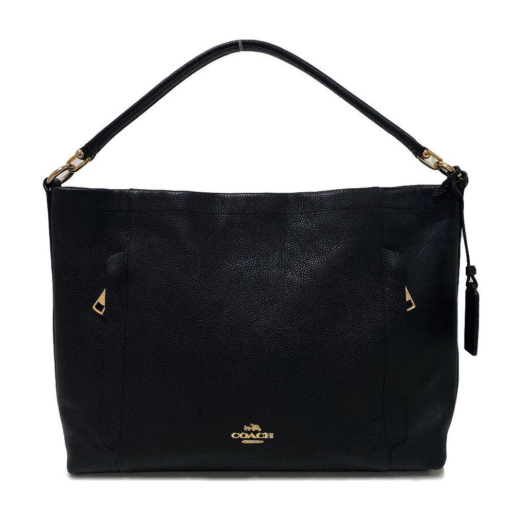 Coach 34312 Scout Pebbled Leather Black Satchel Bag