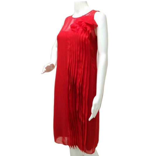 Akris Punto Red Shift Dress