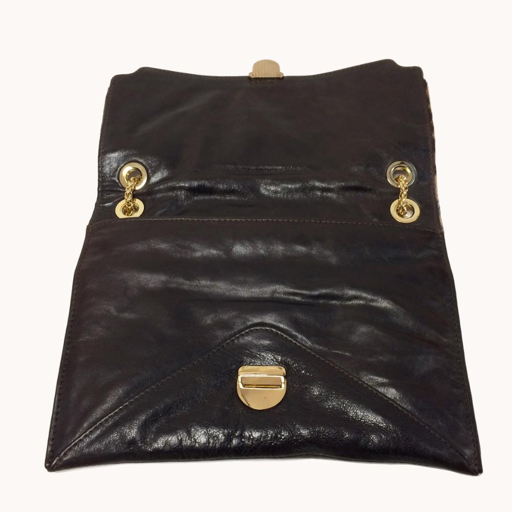 BE & D Karsten Leopard Print Chain Bag