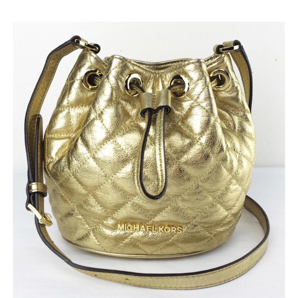 $100 Special MK Jules Drawstring Leather Bag