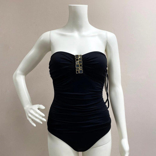 La Blanca Black One Piece Bathing Suit