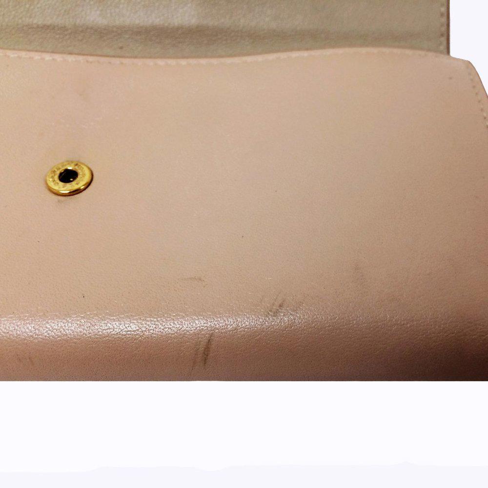 Salvatore Ferragamo Gancini Bisque Leather Wallet