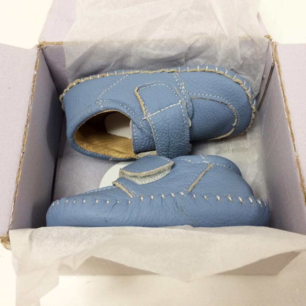 Toot Skooters  Blue Handmade Baby Shoes