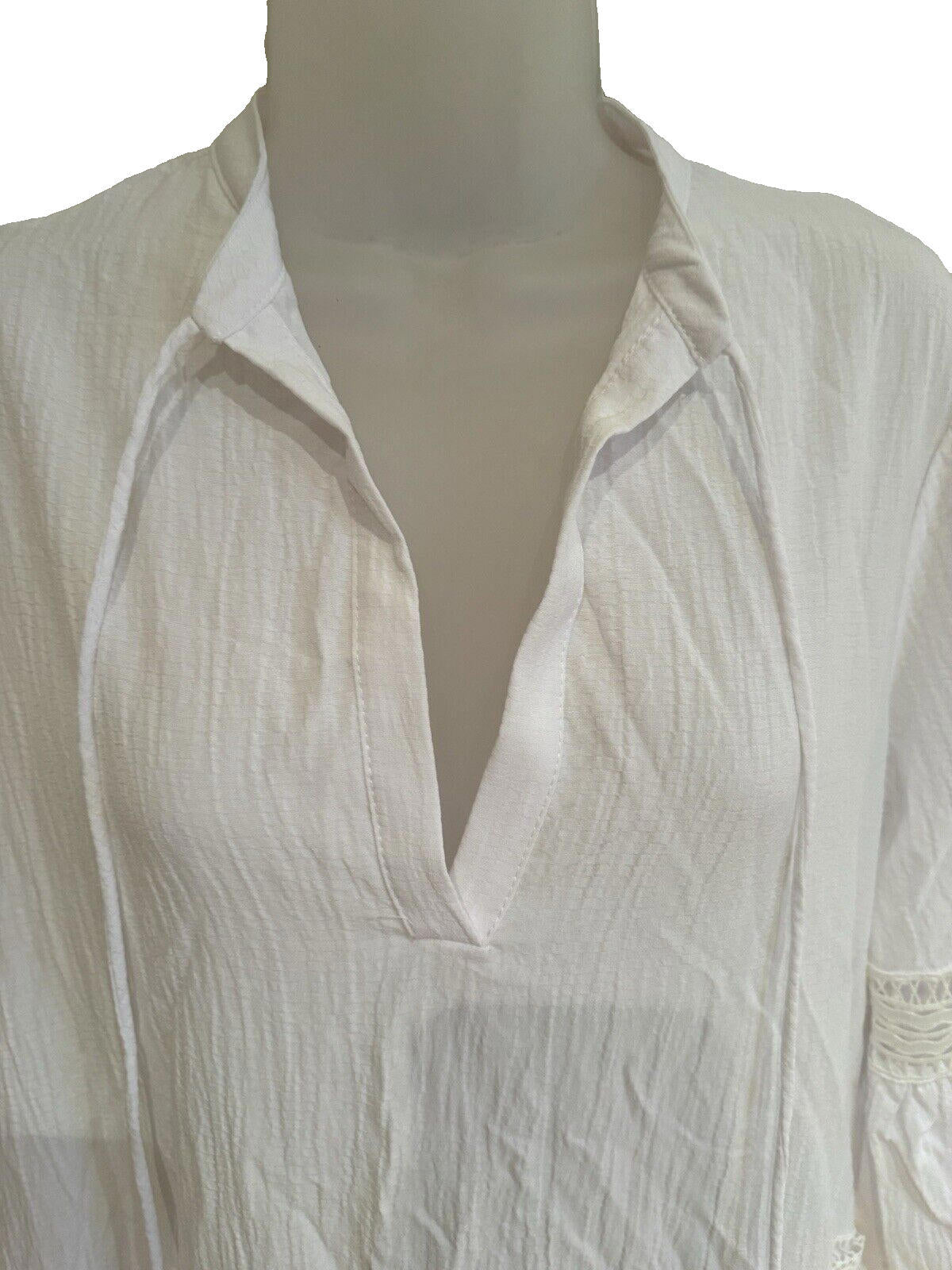 White Lace Beach Cover For Women Pool Cover S-M Loose Comfy Flowy