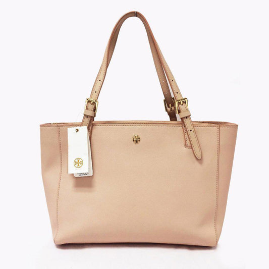 Tory Burch York Oak Small Buckle Tote