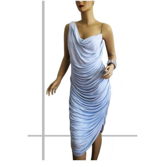 Michael Kors Light Blue Asymmetrical Dress