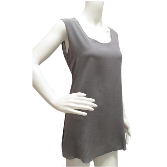 Akris Punto Grey Wool Sleeveless Top