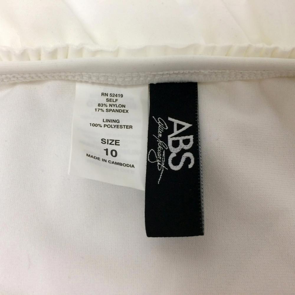 ABS by Allen Schwartz White Bikini Bottom