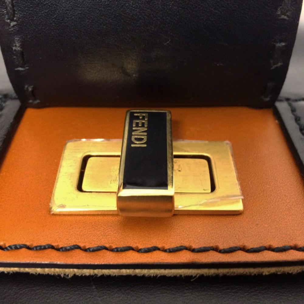 Fendi Silvana Black Leather Bag