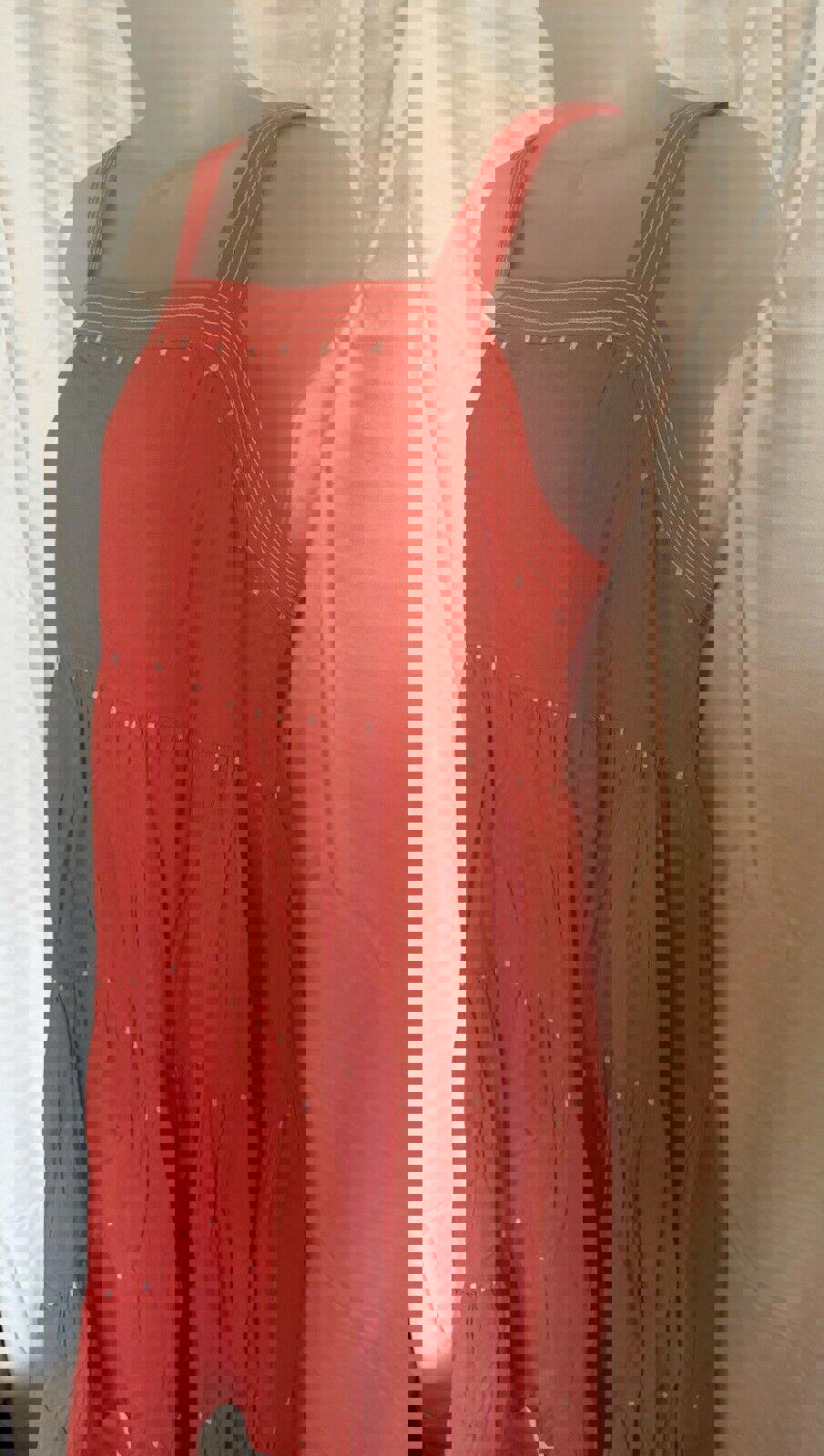 Old Navy Sleeveless Coral Summer Dress For Women Small Petite
