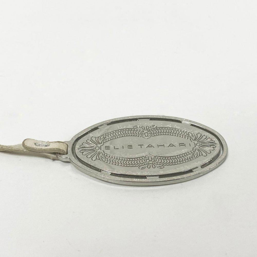 Elie Tahari Emory Silver Embossed Bag