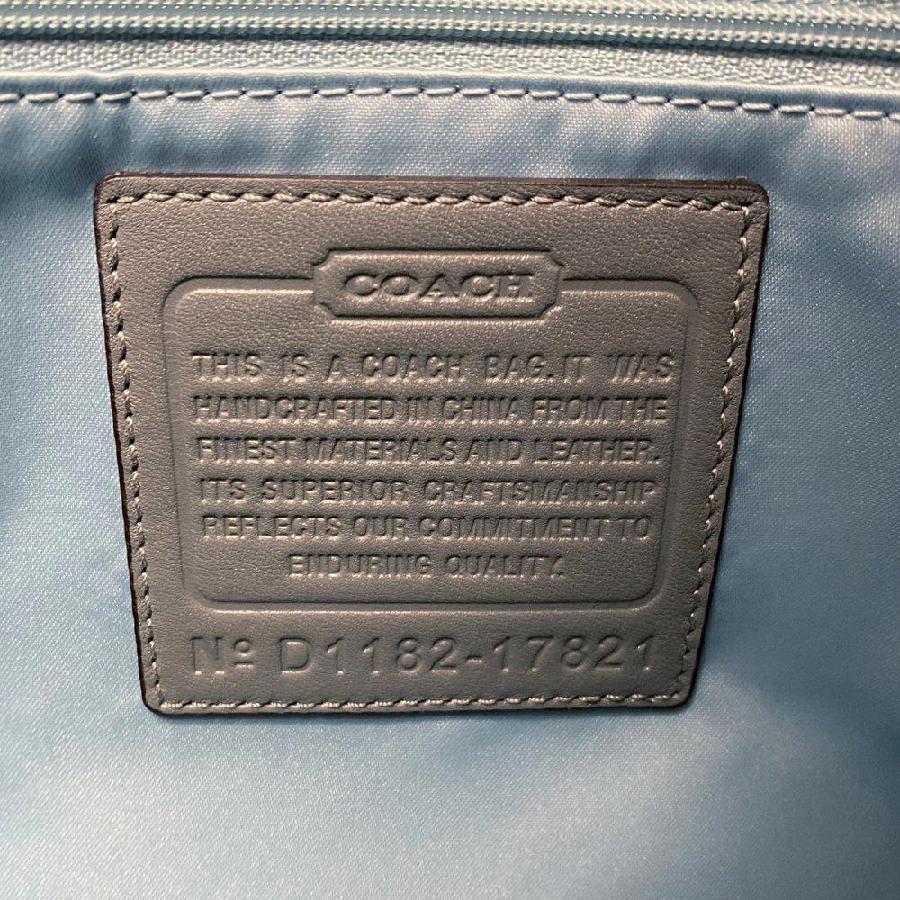 Coach 17821 Chelsea Inlaid Grey Leather Shopper Tote