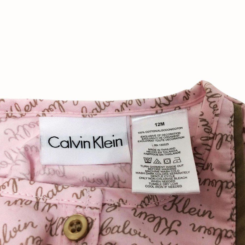 Calvin Klein Pink & Beige Girls  2 pc Set