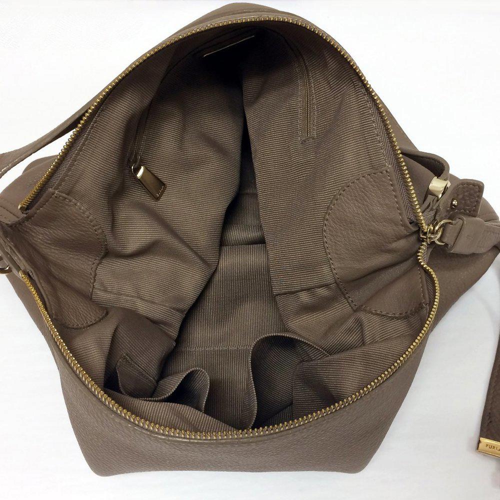 FURLA Melody Daino Leather Hobo Bag