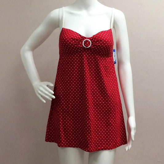 Nautica Red Dress Swimsuit