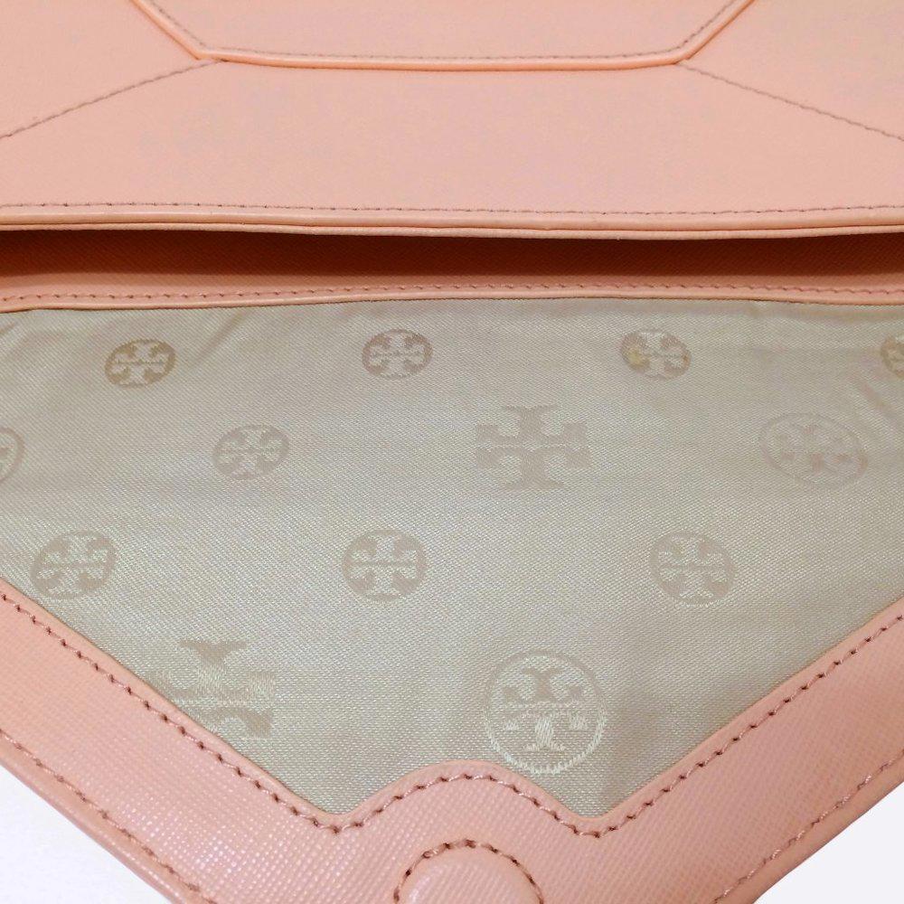 Tory Burch Robinson  Clutch Bag Blush Leather