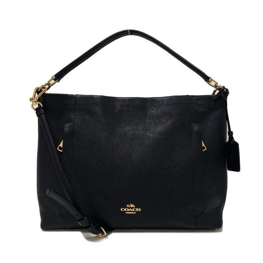 Coach 34312 Scout Pebbled Leather Black Satchel Bag