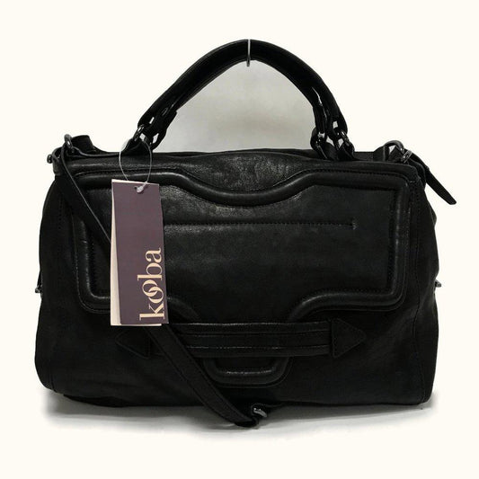 KOOBA Grove Black Leather Satchel