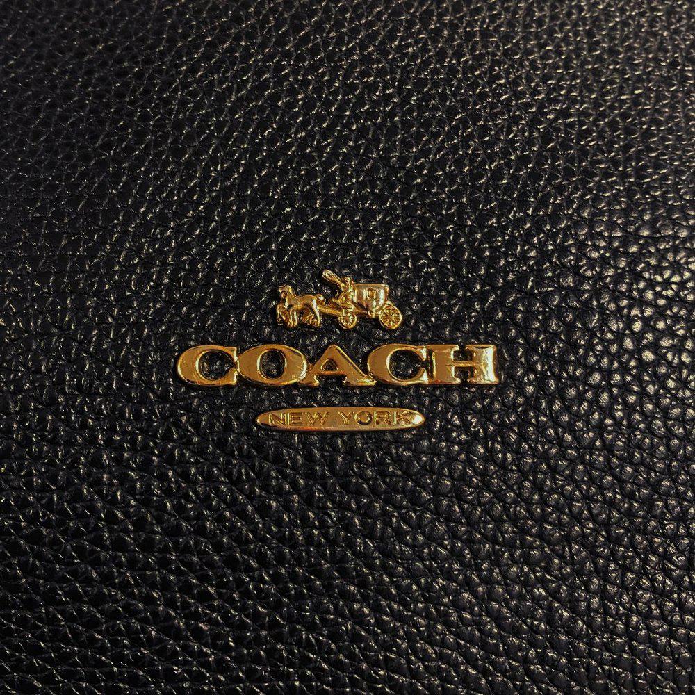 Coach 34312 Scout Pebbled Leather Black Satchel Bag
