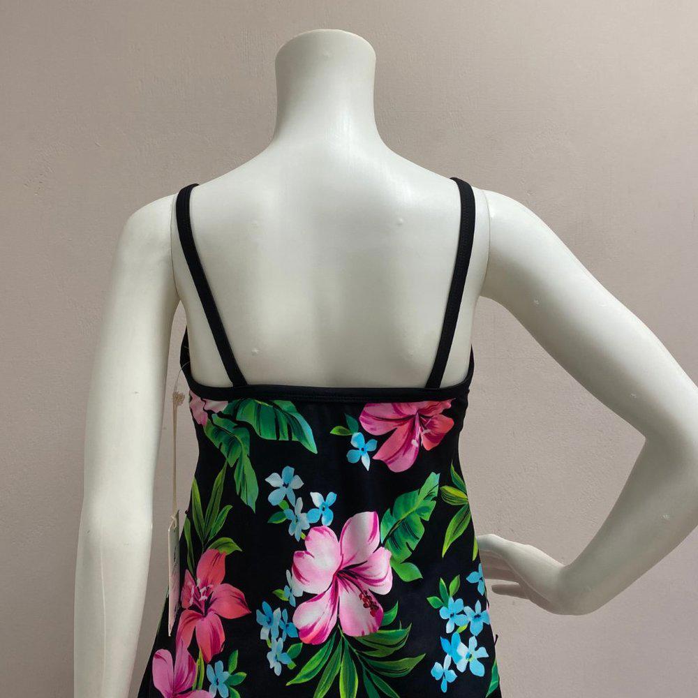 Caribbean Joe Island Supply Co. Floral Swim Top